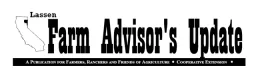 Lassen Farm Advisor's Update newsletter header
