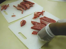Meat on Cutting Board