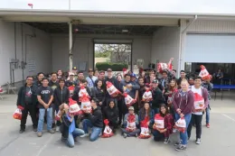 Taking home the bounty - (7) different varieties grown here at South Coast REC.