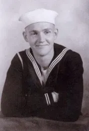 William Hazeltine in the U.S. Navy, 1944.