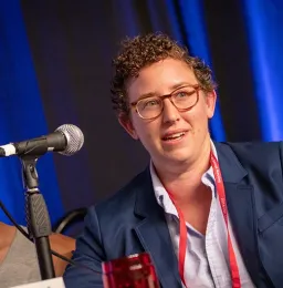 Emily Bick, UC Davis doctoral candidate, responds to a question. (ESA Photo)