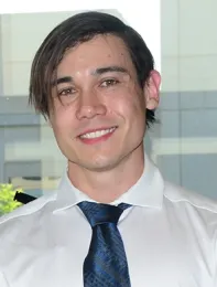 Forensic entomologist Alex Dedmon (Photo by Kathy Keatley Garvey)