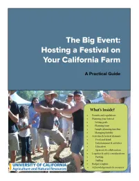Cover image of The Big Event: Hosting a Festival on Your California Farm
