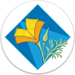 UC Master Gardener Logo on a round stickers