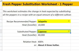 A screenshot of Excel spreadsheet