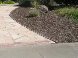 Flagstone walkway to door by Cindy Weiner
