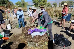 Placing a cover on top to reduce moisture loss