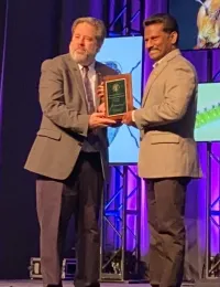 Surendra Dara (on right)