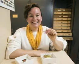 Postdoctoral research fellow and insect biomechanist Mary Salcedo.