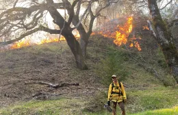 Member of MCPBA conducing prescribed burns.