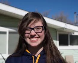 Bright light in face