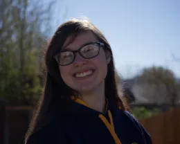A backlit face in shadow