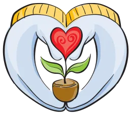 MG with heart color logo blue gloves gold trim