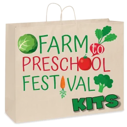 Farm to Preschool Logo on a bag