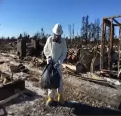 Sonoma County fire site