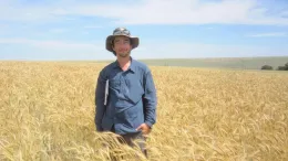 Josh Hegarty in the field