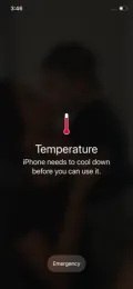 i-phone turned off due to high surface temperature of synthetic lawn in Palm Springs
