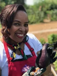 Elizabeth McSwain 'Seeds of Joy' garden first harvest