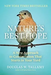Picture of book, red chested bird perched on a twig