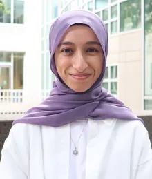 Maram Saada won first place in the Science, Engineering and Mathematics (SEM) category of the sixth annual campuswide Norma J. Lang Prize for Undergraduate Information Research. (UC Davis Library Image)