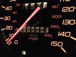 Car Odometer with 300,000 miles