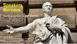 Speakers Bureau MFP - First slide