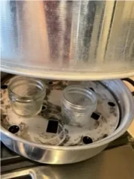 Empty Jars in Steam Canner