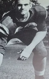 Eric Mussen as a football player at Natick (Mass.) High School. Eric received his bachelor's degree in entomology from the University of Massachusetts (after declining an offer to play football at Harvard) and then obtained his master's degree and doctorate in entomology from the University of Minnesota in 1969 and 1975, respectively. (Photo courtesy of the Mussen family)