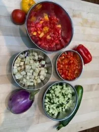 Chop Veges for Ratatouille