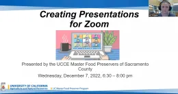 Creating Zoom Presentations - title slide
