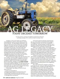 ag legacy