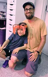 Myrmecologist Eli Sarnat, a UC Davis doctoral alumnus, with his son, Benjamin, 7. (Photo by Kathy Keatley Garvey)