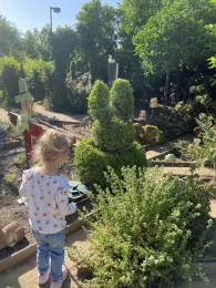child in children's garden