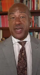 UC Davis Chancellor Gary May speaking to the new retirees. (Screen shot from video)