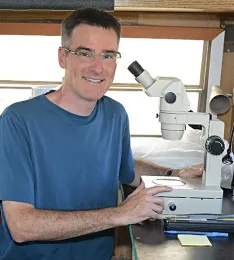 Professor Neal Williams is featured on a Science Friday podcast. (Photo by Kathy Keatley Garvey)
