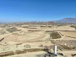 Bird's-eye view of the landfill