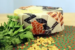 Beeswax cloth cover food