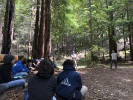 Forestry talk in the redwoods
