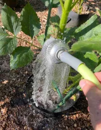 Bubblers like this one quickly deliver water to plants without disturbing the soil. Alton Wright