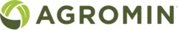 Logo from Agromin, written in green with a circular logo