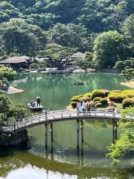 Ritsurin stroll garden, created in 18th century, Takamatsu, Japan. J.C. Lawrence