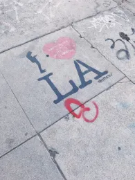 Sidewalk with LA