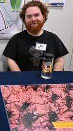 Ziv Lieberman is a doctoral candidate in the Phil Ward lab. (Photo by Kathy Keatley Garvey)