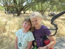 Youth members at 4-H Day Camp posing for a picture