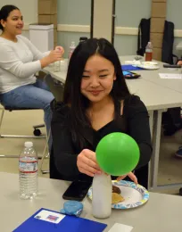 YES teen teacher at training