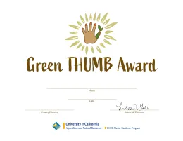 Green Thumb award