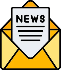 Yellow Newsletter Icon