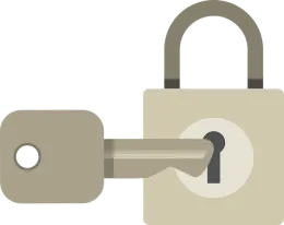 Key opening lock