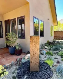 Firewise landscaping around a home