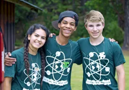 Three 4H teen leaders smiling
